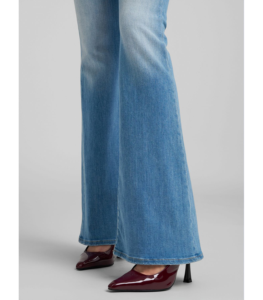 フレアーフィットJOELLA パワーストレッチモダールデニム 詳細画像 ライトブルー 5